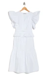 Wishlist Tiered Ruffle Midi Dress In White