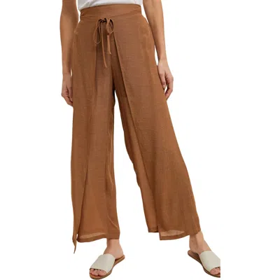Wishlist Tulip Drawstring Pants In Brown