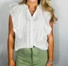 Wishlist Tulum Lace Trim Top In White In White