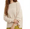 Wishlist Vacay Handstitched Sweater In Natural In White