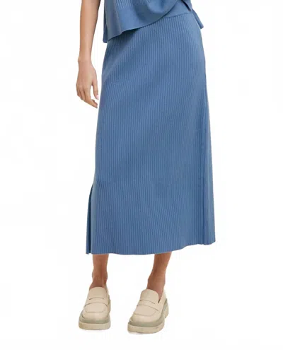 Wishlist Vienna Knit Skirt In Denim Blue