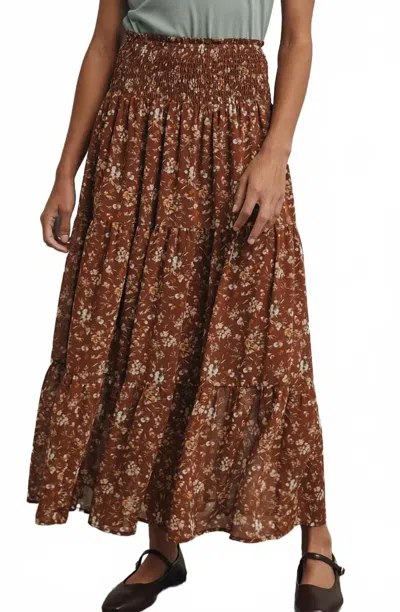 Wishlist With The Wind Maxi Skirt In Brown