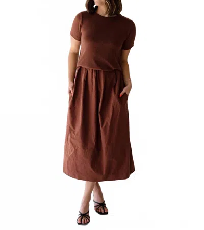 Wishlist Women's Lennie Sweater Midi Dress In Burlwood/wine In Brown