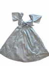 Wishlist Women's Midi Dress With Front Twist In Chambray In Blue
