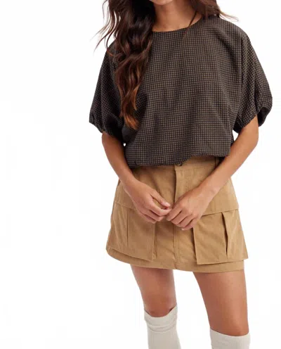 Wishlist Women's The Campbell Top In Brown