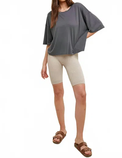 Wishlist Women's The Easy Going Top In Grey In Gray