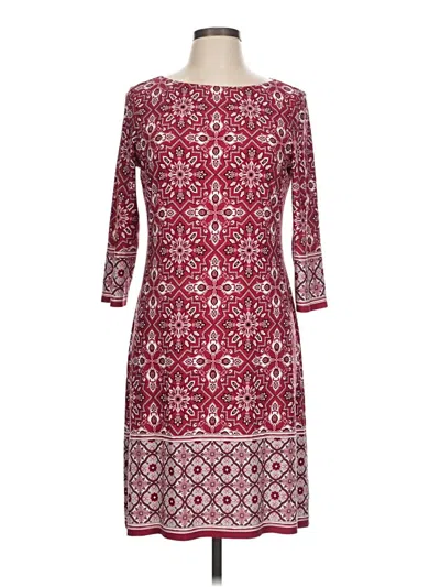 Pre-owned Wisp Casual Dress In Burgundy