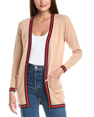 Wispr Alessandria Silk-blend Cardigan In Brown