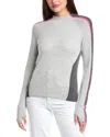 Wispr Alpine Funnel Neck Silk-blend Sweater In Gray
