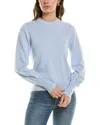 Wispr Argyle Exposed Seam Bijou Silk-blend Sweater In Blue