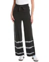 Wispr Bleach Out Silk-blend Wide Leg Pant In Black