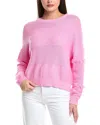 Wispr Boho Fringe Victory Silk-blend Sweater In Pink