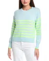 Wispr Brynn Stripe Silk-blend Sweater In Blue
