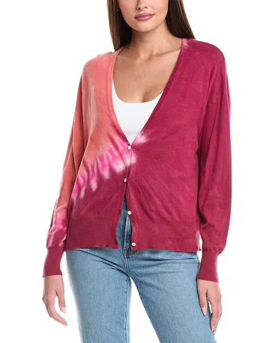 Wispr Burn Out Tye Dye Silk-blend Sweater In Pink