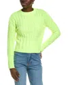 Wispr Cable Silk-blend Sweater In Yellow