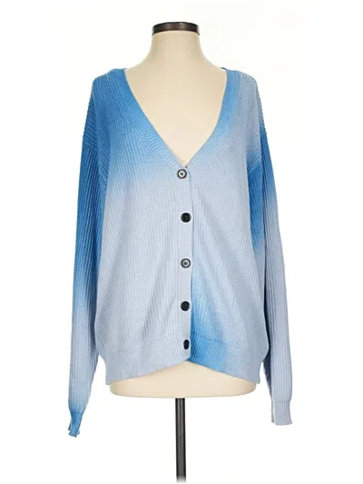 Pre-owned Wispr Cardigan Sweater In Blue