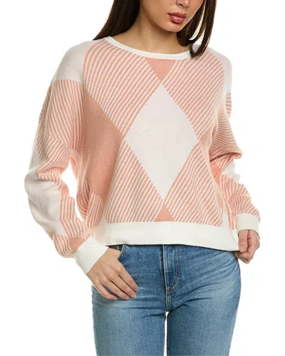 Wispr Check Pop Silk-blend Sweater In Pink
