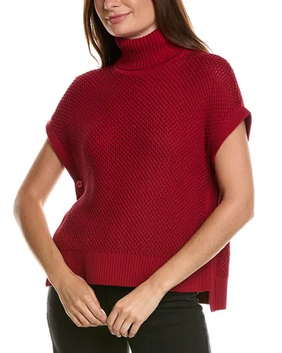 Wispr Check Stripe Silk-blend Vest In Burgundy