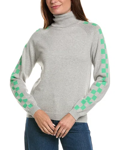Wispr Chelsea Checkered Sweater In Gray
