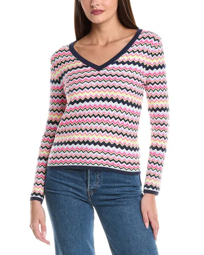 WISPR CORA CHEVRON SILK-BLEND SWEATER