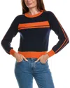 Wispr Danielle Stripe Sweater In Blue