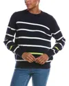 Wispr Easy Stripe Crewneck Top In Multi