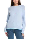 Wispr Electric Embroidery Silk-blend Sweater In Blue