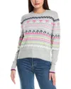Wispr Elsie Pop Silk-blend Sweater In Gray