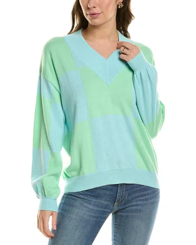 Wispr Extreme Check Slouchy Silk-blend Sweater