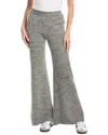 Wispr Flared Rib Pant In Gray