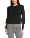 Wispr Foil Bijou Silk-blend Sweater In Black