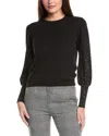 Wispr Foil Bijou Silk-blend Sweater In Black