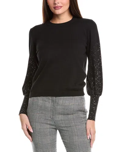 WISPR FOIL BIJOU SILK-BLEND SWEATER