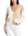Wispr Half And Half Silk-blend Cardigan In Neutral