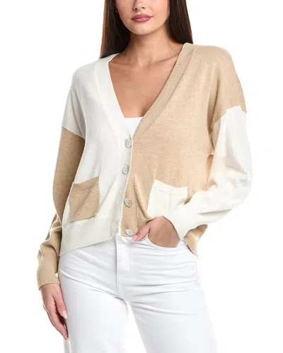 WISPR WISPR HALF AND HALF SILK-BLEND CARDIGAN
