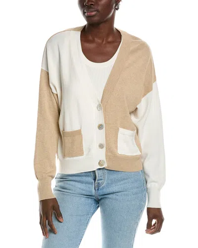 WISPR HALF & HALF SILK-BLEND CARDIGAN