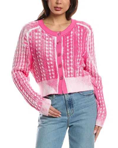 Wispr Imy Inked Cardigan In Pink