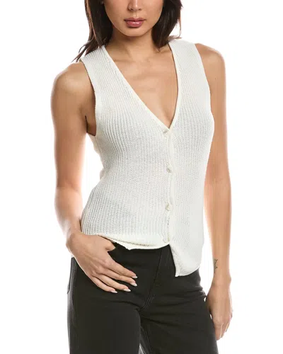 Wispr Knitted Waistcoat In White