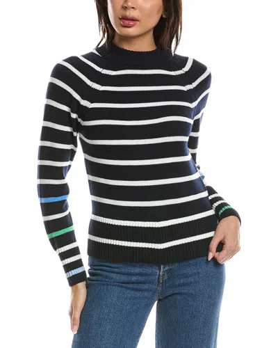 Wispr Liberty Stripe Crewneck Sweater In Black
