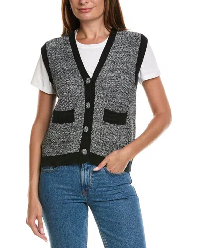 Wispr Mary Moss Stitch Vest In Multi