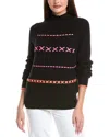 Wispr Parker Plait Silk-blend Sweater In Black