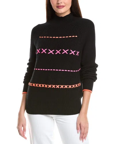 Wispr Parker Plait Silk-blend Sweater In Black