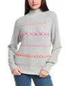 Wispr Parker Plait Silk-blend Sweater In Gray