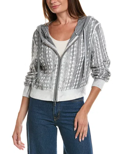 Wispr Pointelle Silk-blend Cardigan In Multi