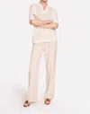Wispr Relaxed Pointelle Polo In White In White