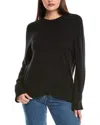 Wispr Saddle Shoulder Silk-blend Sweater In Black