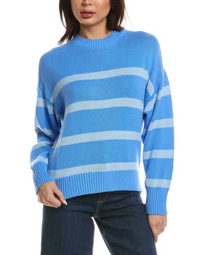 Wispr Sofia Stripe Crewneck Sweater In Yellow