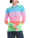 Wispr Stripe Plaited Silk-blend Sweater In Multi