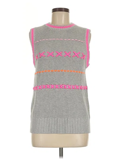 Pre-owned Wispr Sweater Vest In Gray