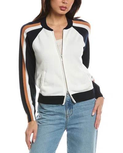 Wispr Valerie Stripe Bomber Jacket In Multi